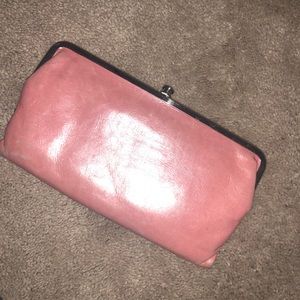 Pink hobo wallet/clutch